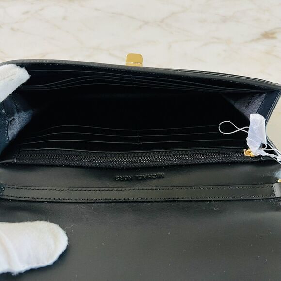 MICHAEL KORS Natalie Cheetah Natural HairCalf XL Wallet On A Chain Crossbody Bag - Picture 11 of 12